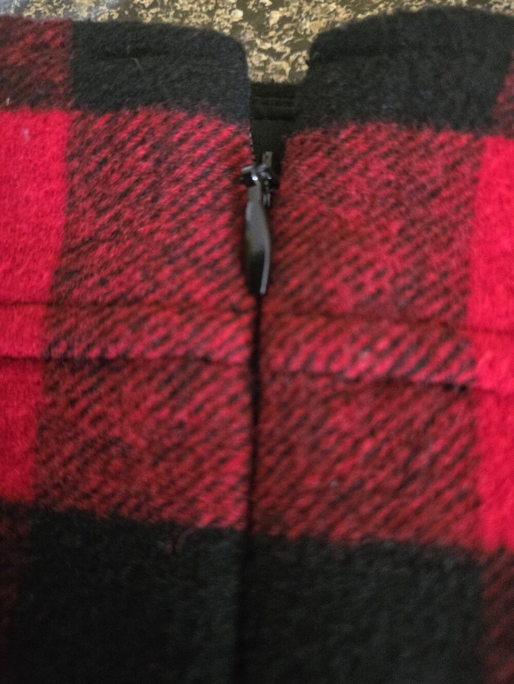 J. Crew Buffalo Plaid Wool Blend A-Line Mini Skirt Red Black Womens Size 8 AC275 - Picture 3 of 12